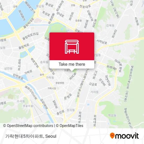 가락현대5차아파트 map