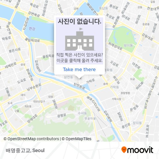 배명중고교 map