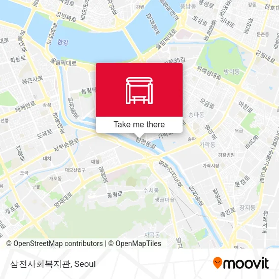 삼전사회복지관 map