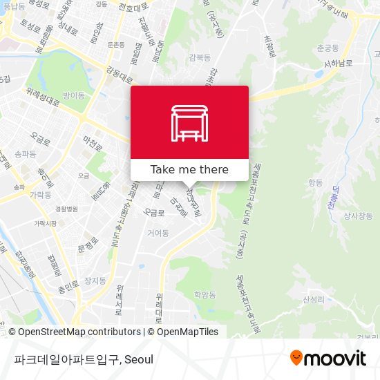 파크데일아파트입구 map