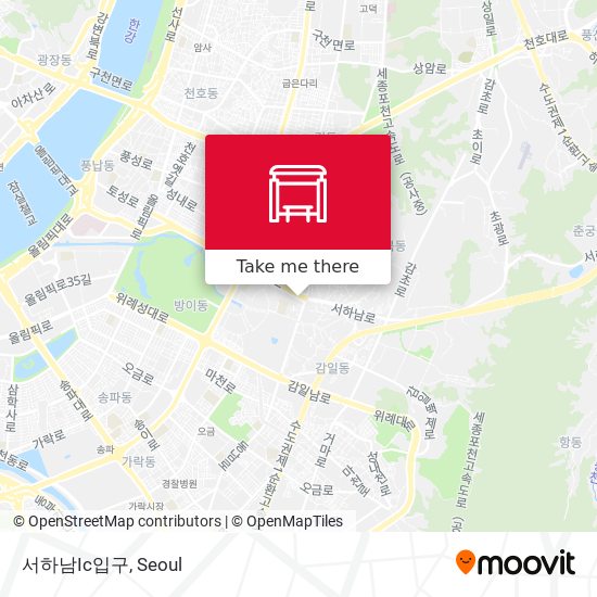 서하남Ic입구 map