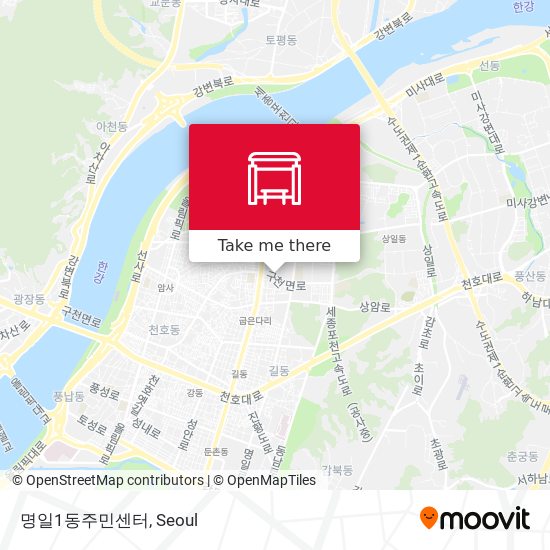 명일1동주민센터 map