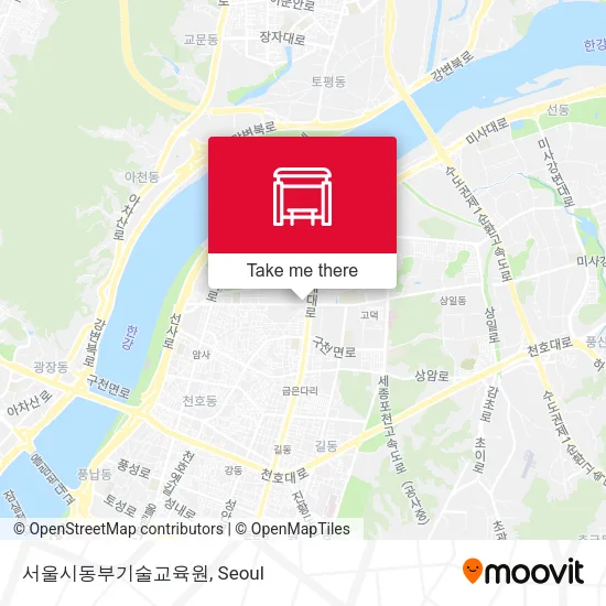 서울시동부기술교육원 map