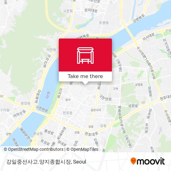 강일중선사고.양지종합시장 map