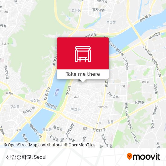 신암중학교 map