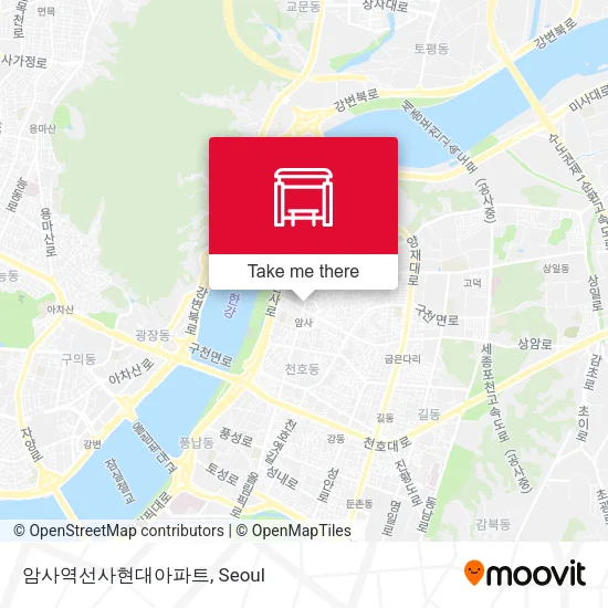 암사역선사현대아파트 map