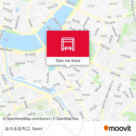 송파초등학교 map