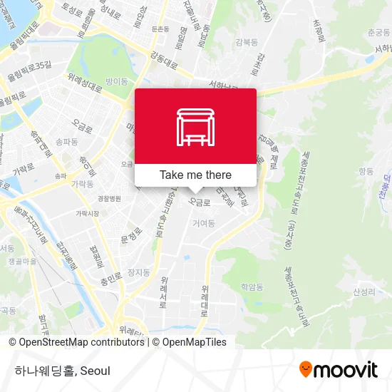 하나웨딩홀 map