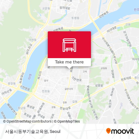 서울시동부기술교육원 map