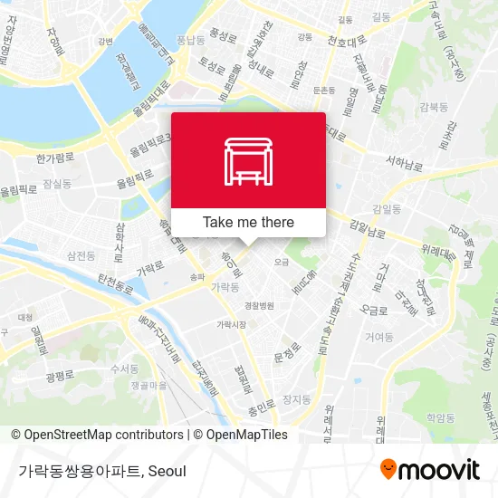 가락동쌍용아파트 map