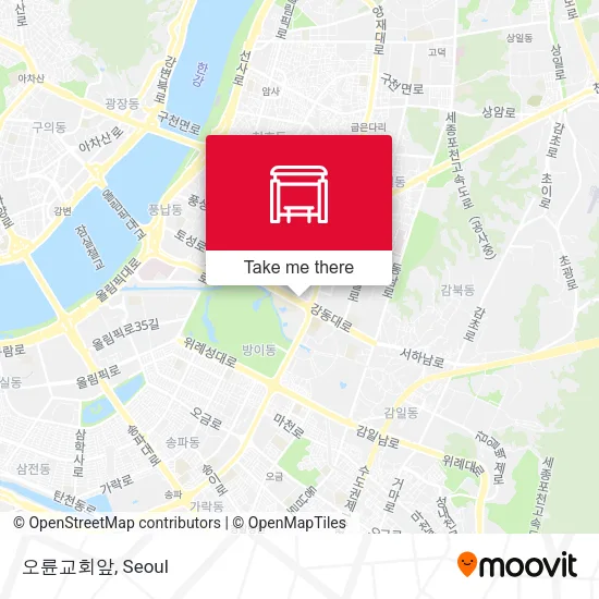 오륜교회앞 map