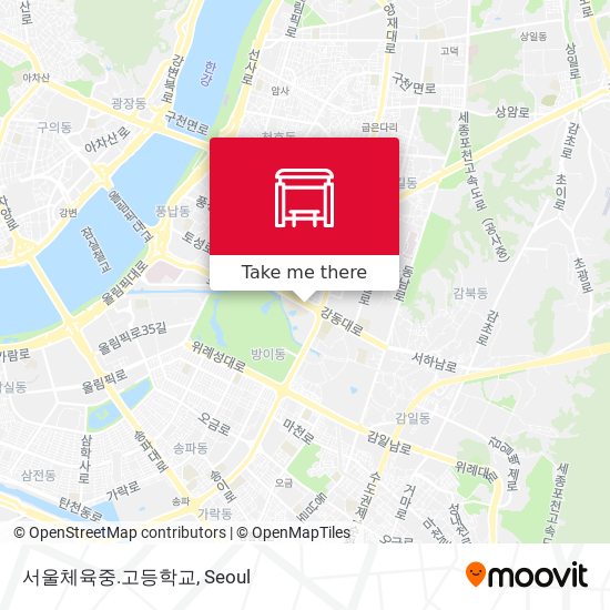 서울체육중.고등학교 map