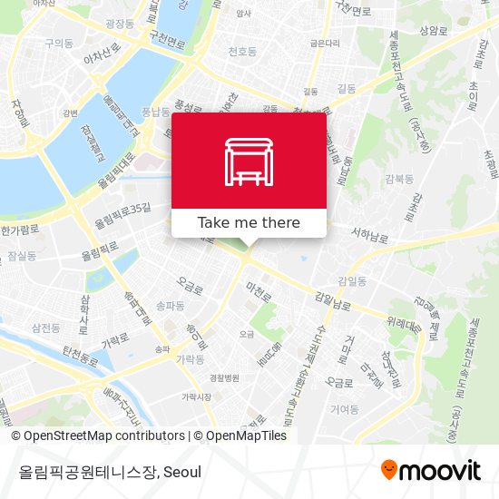 올림픽공원테니스장 map