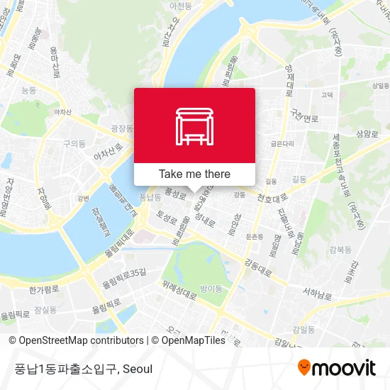 풍납1동파출소입구 map