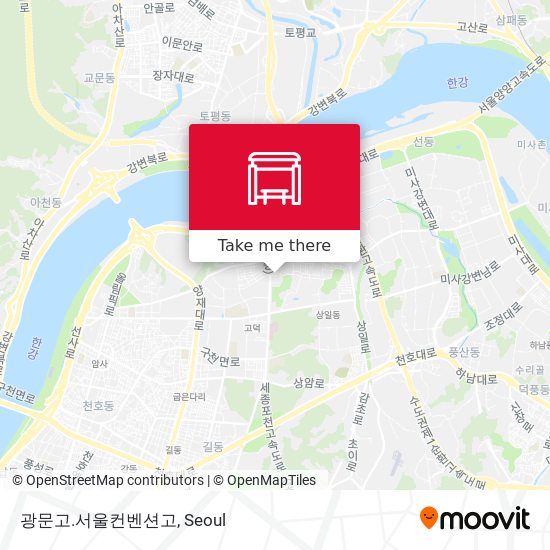 광문고.서울컨벤션고 map