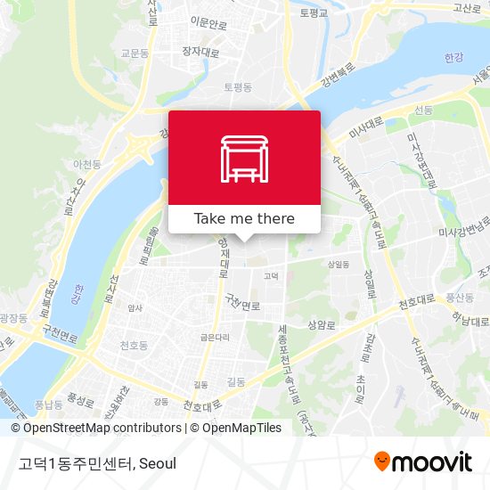 고덕1동주민센터 map