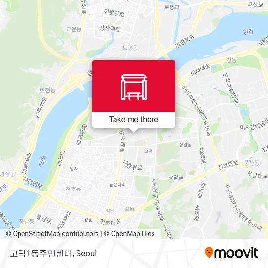 고덕1동주민센터 map