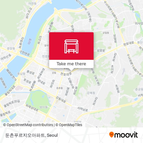 둔촌푸르지오아파트 map