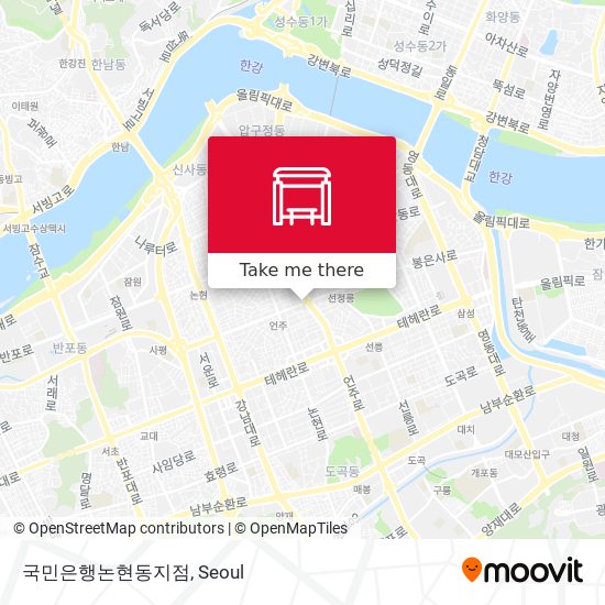 국민은행논현동지점 map