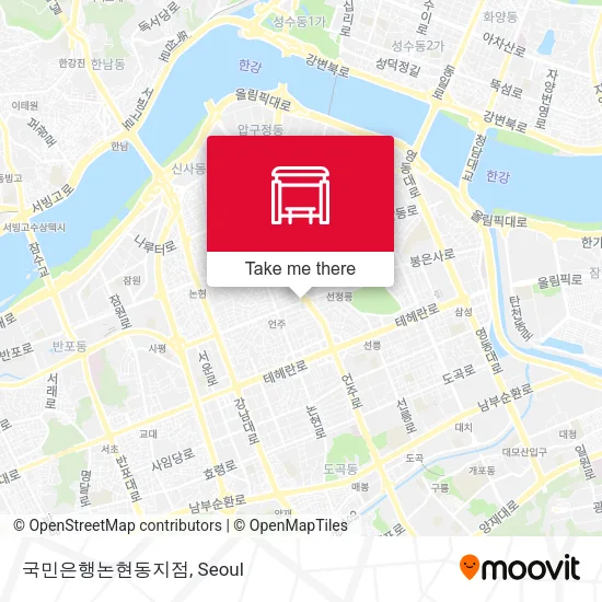 국민은행논현동지점 map