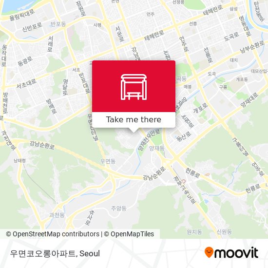 우면코오롱아파트 map