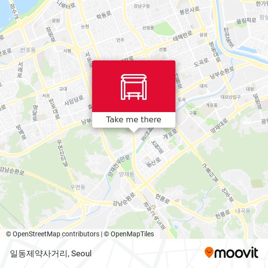 일동제약사거리 map