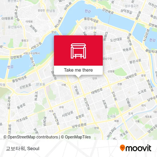 교보타워 map