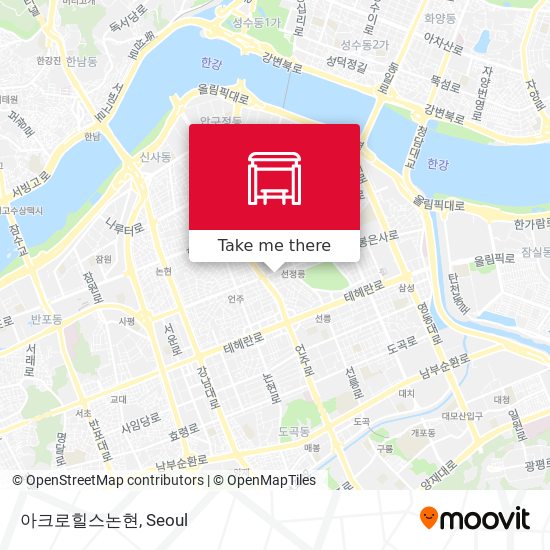 아크로힐스논현 map