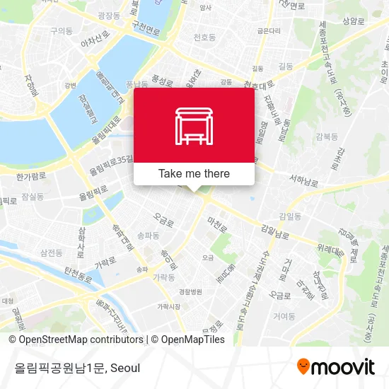 올림픽공원남1문 map