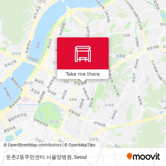 둔촌2동주민센터.서울양병원 map