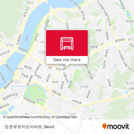 둔촌푸르지오아파트 map