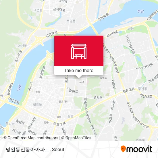 명일동신동아아파트 map