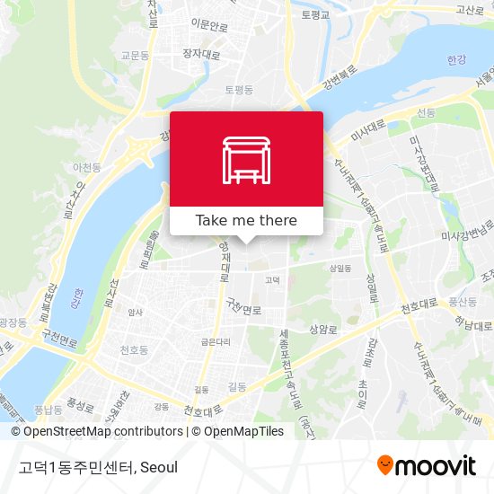 고덕1동주민센터 map