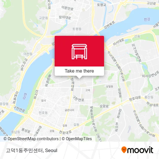 고덕1동주민센터 map