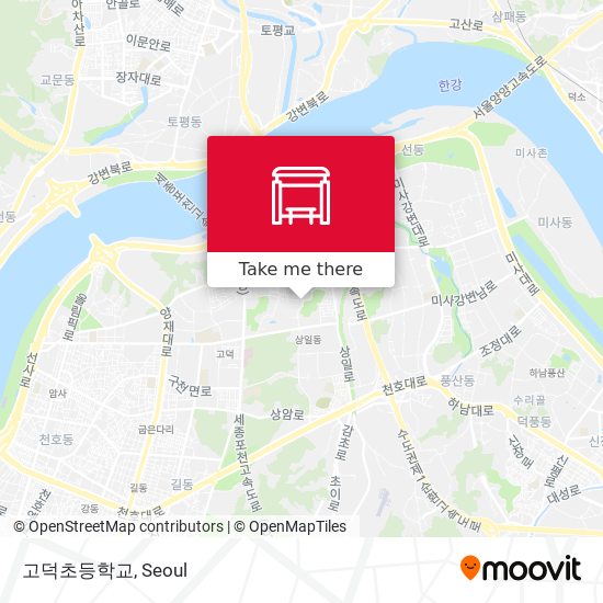 고덕초등학교 map