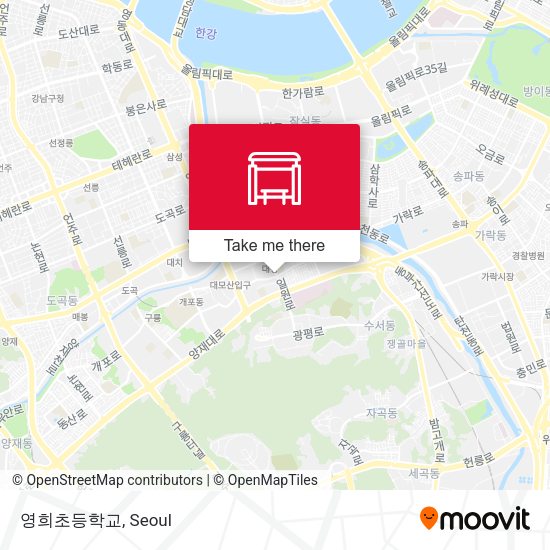 영희초등학교 map