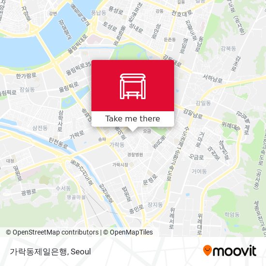 가락동제일은행 map