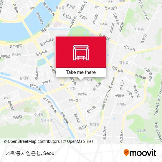 가락동제일은행 map