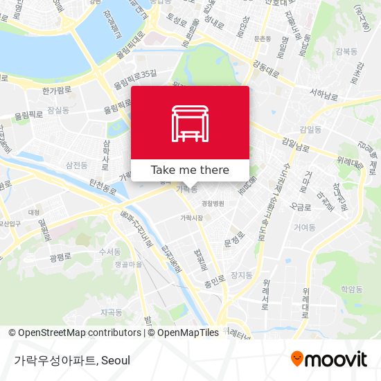 가락우성아파트 map