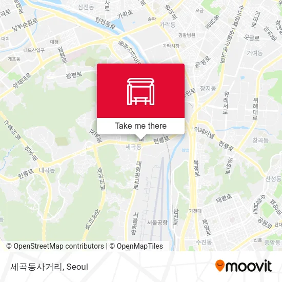 세곡동사거리 map