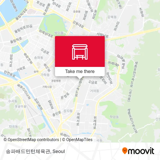 송파배드민턴체육관 map