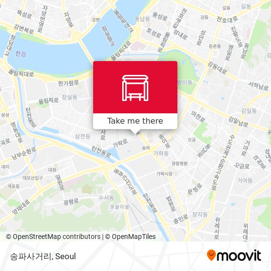 송파사거리 map