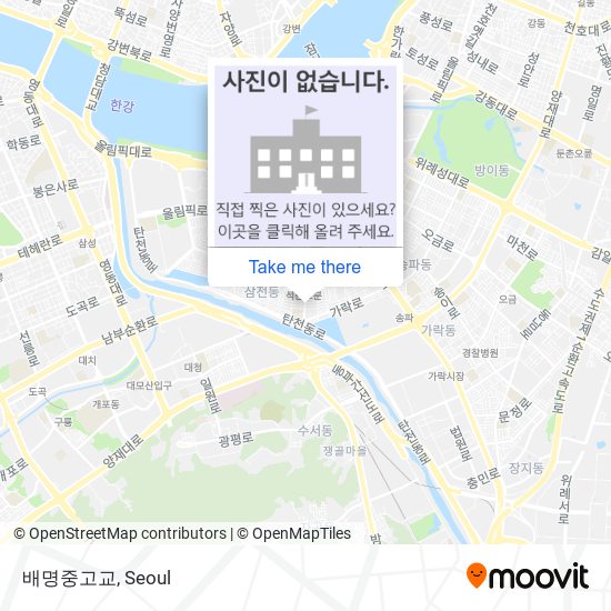 배명중고교 map