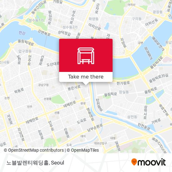 노블발렌티웨딩홀 map