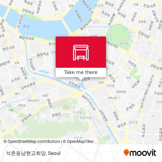 석촌동남현교회앞 map