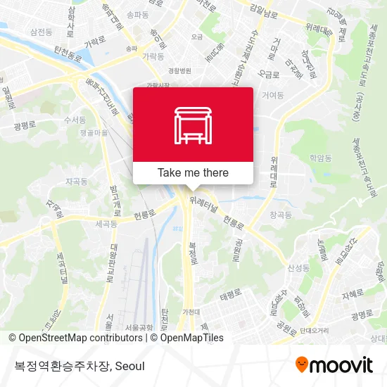복정역환승주차장 map