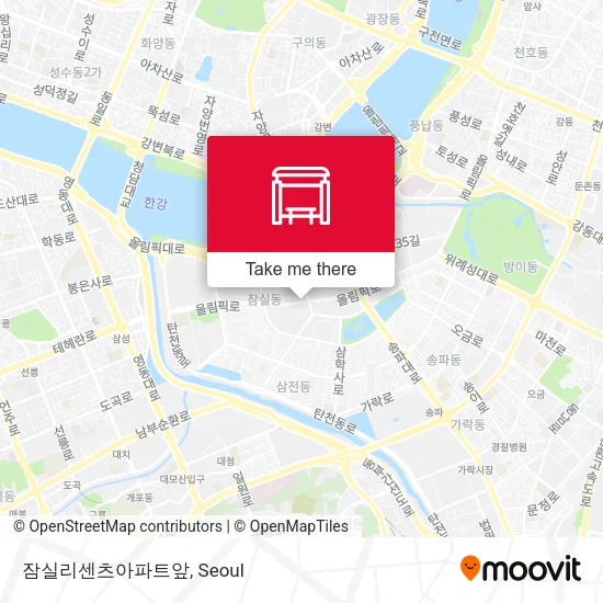 잠실리센츠아파트앞 map