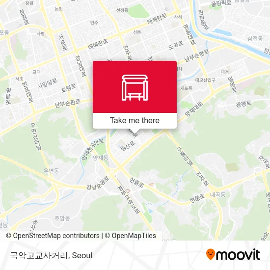 국악고교사거리 map