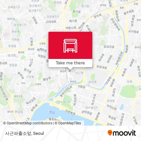 사근파출소앞 map