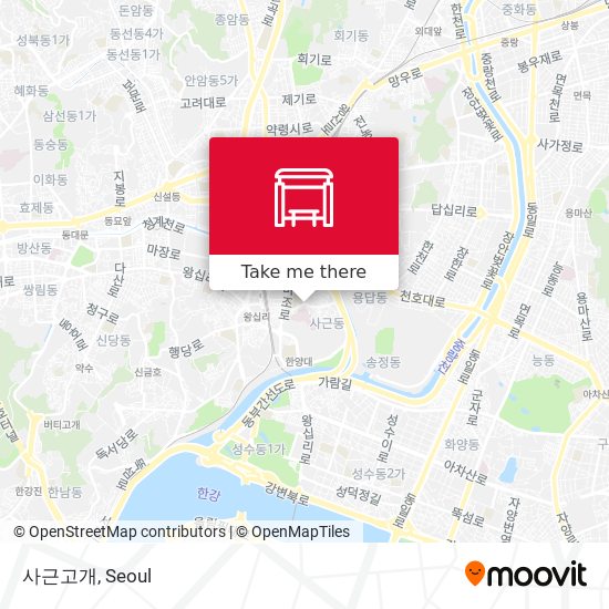 사근고개 map